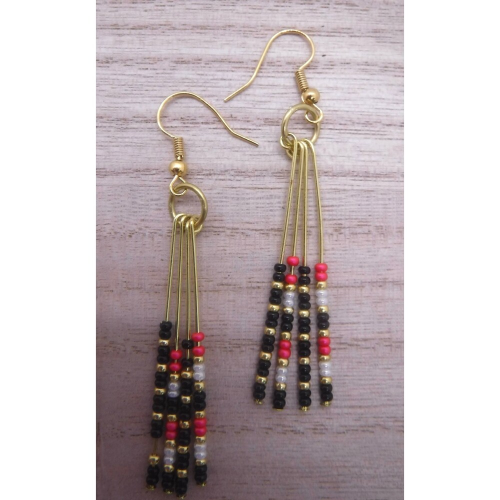 Earrings Long Beaded